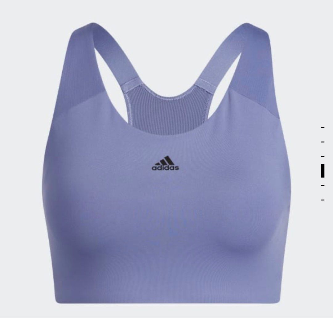 adidas Womens Ultimate Alpha Sports Bra - Blue