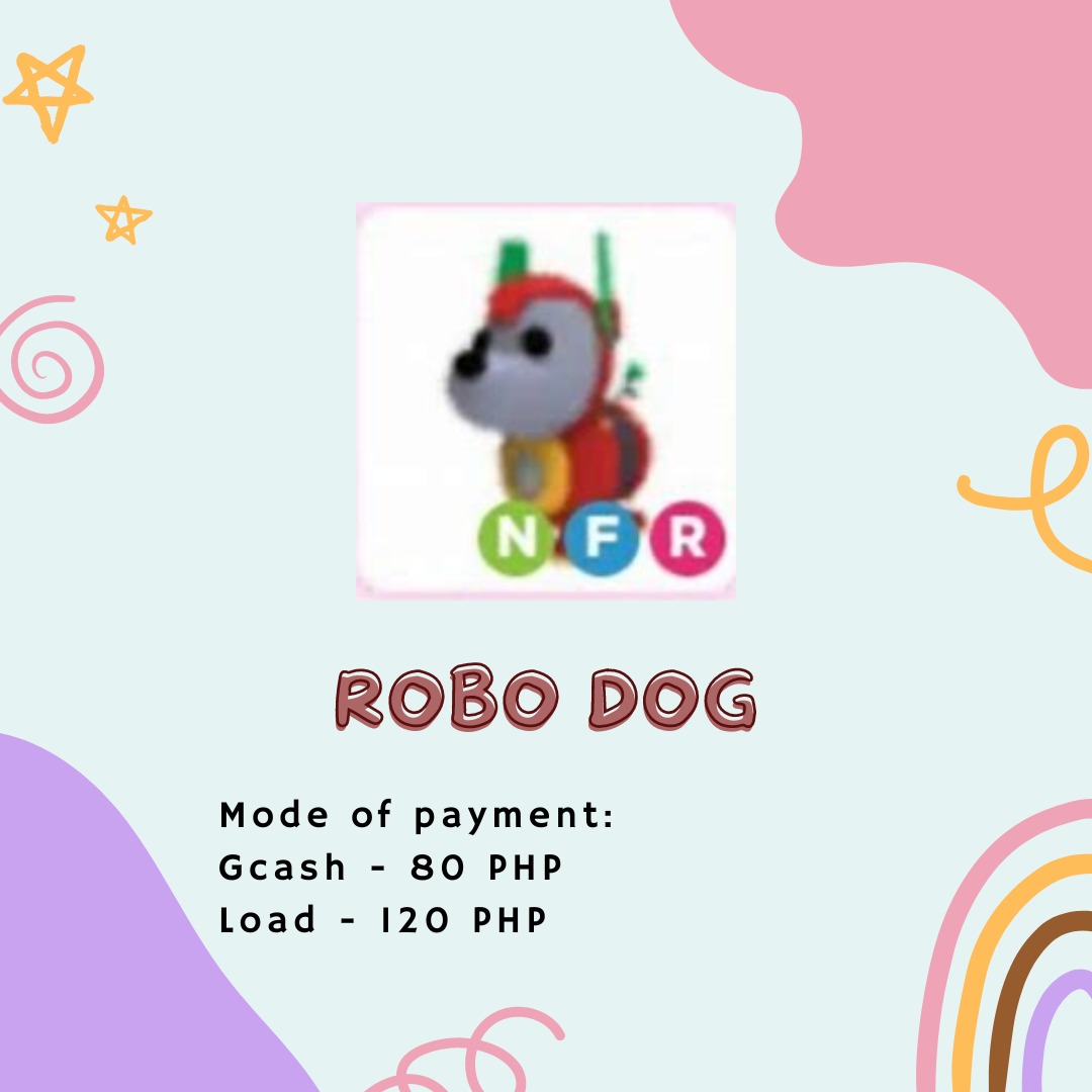 ADOPT ME NFR ROBO DOG (NEON FLY RIDE) on Carousell