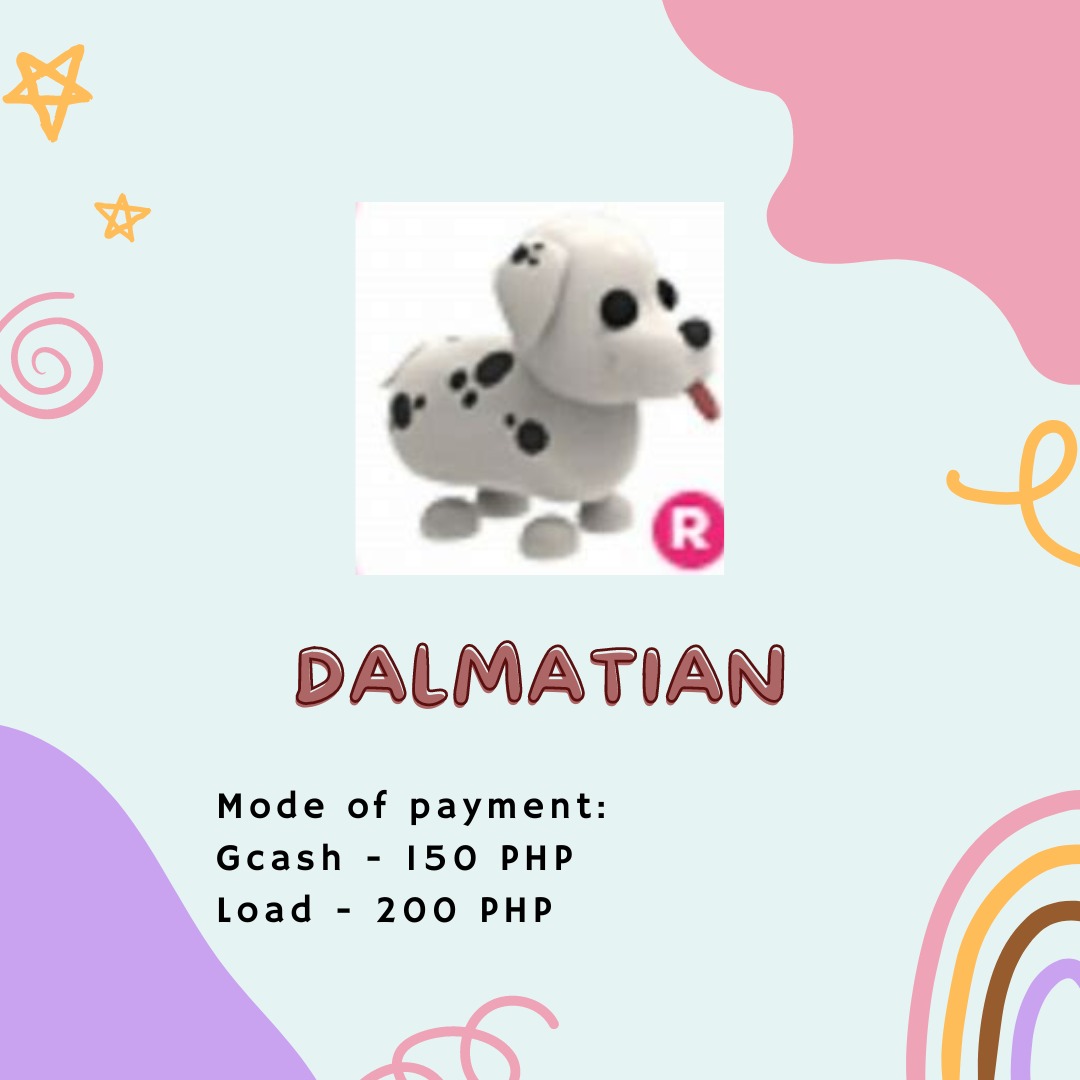 ADOPT ME R DALMATIAN (RIDE) on Carousell