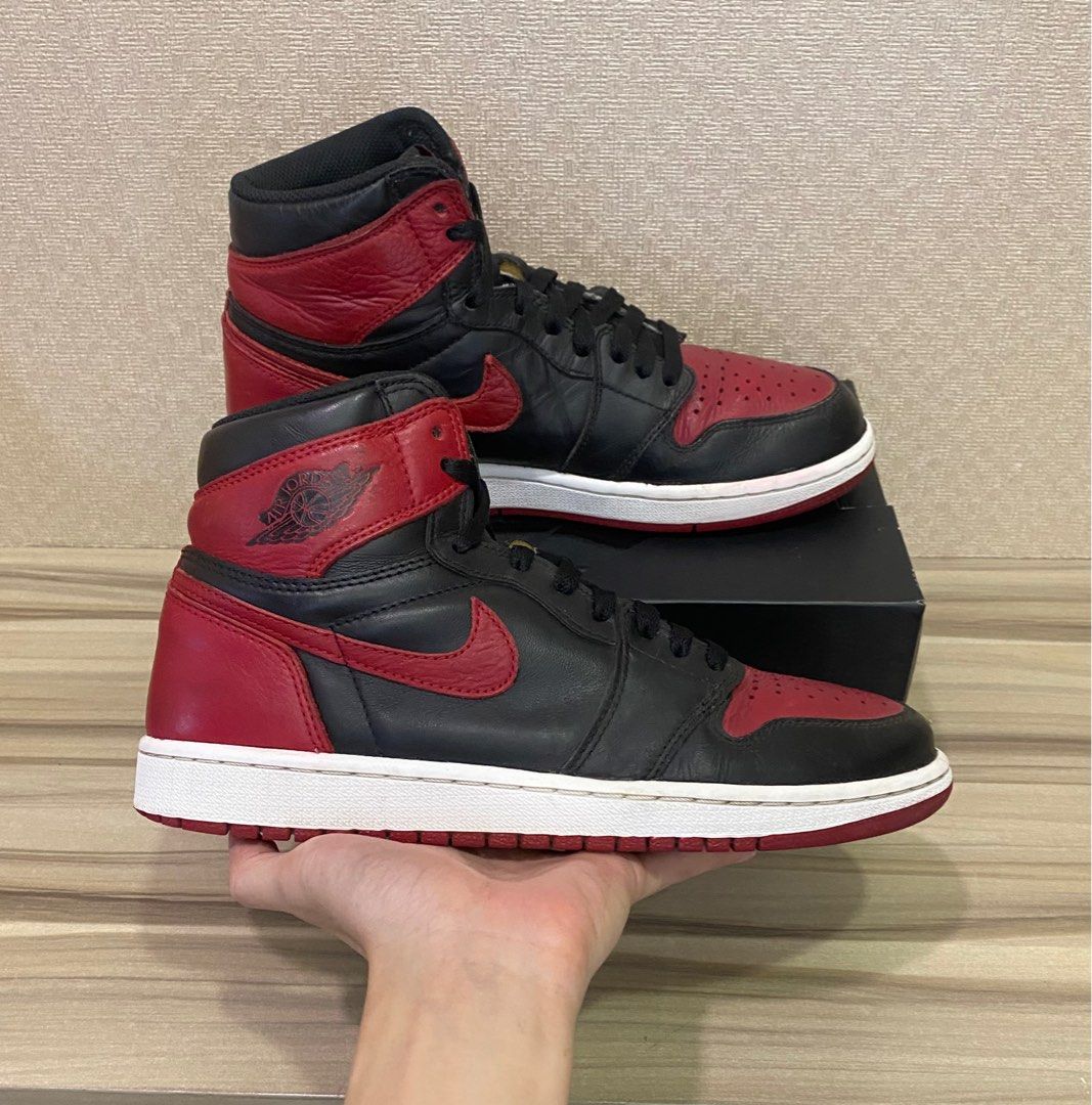 Air Jordan 1 Bred 2016 Uk7.5 Us8.5 Men s Fashion Footwear