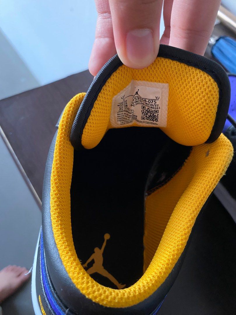 Air Jordan Low Lakers Color Men s Fashion Footwear Sneakers on Carousell
