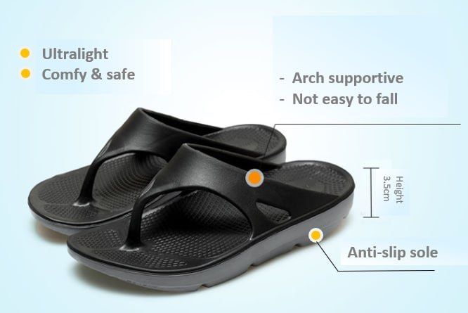 Anti slip flip store flops
