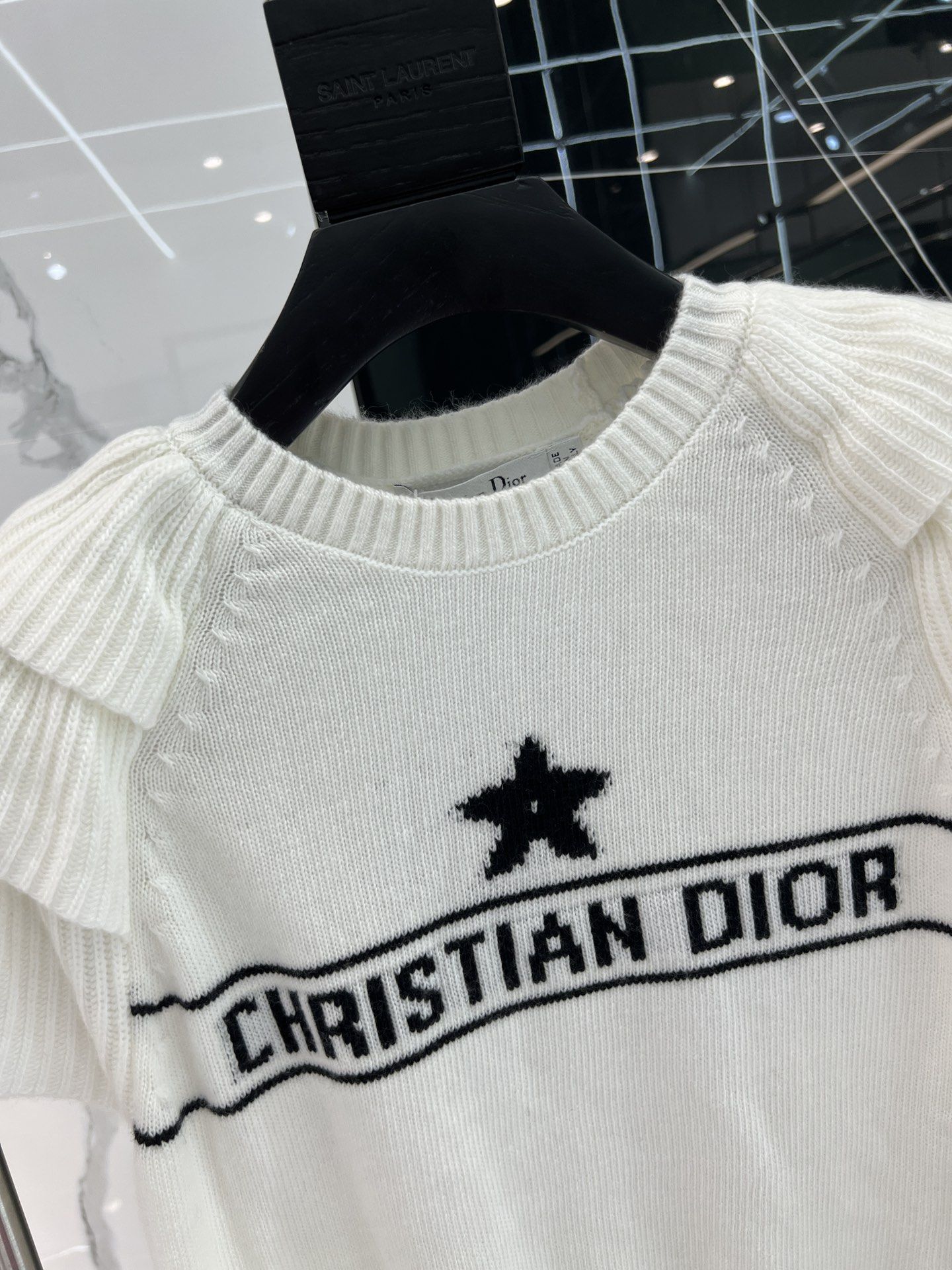 Christian dior white hotsell sweater