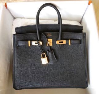 Authentic Hermes b25 black Togo with rghw