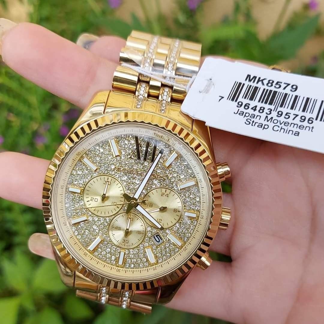Authentic Lexington Stainless Steel Analog Quartz Watch with Stainless Steel Strap Gold Model MK8579 Women s Fashion Watches Accessories Watches on Carousell