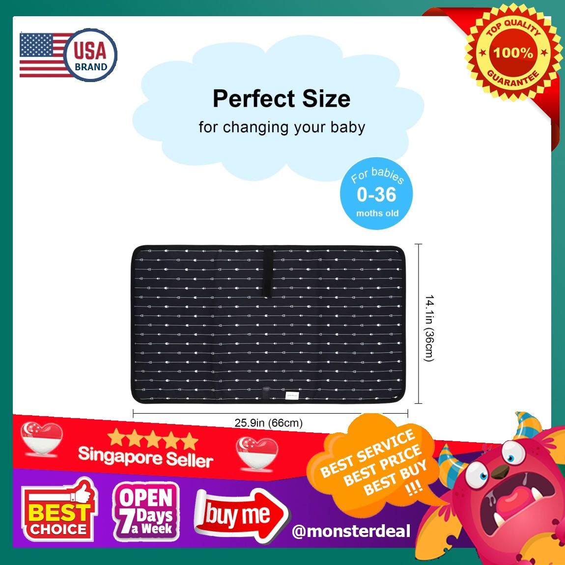 36 inch changing pad hot sale