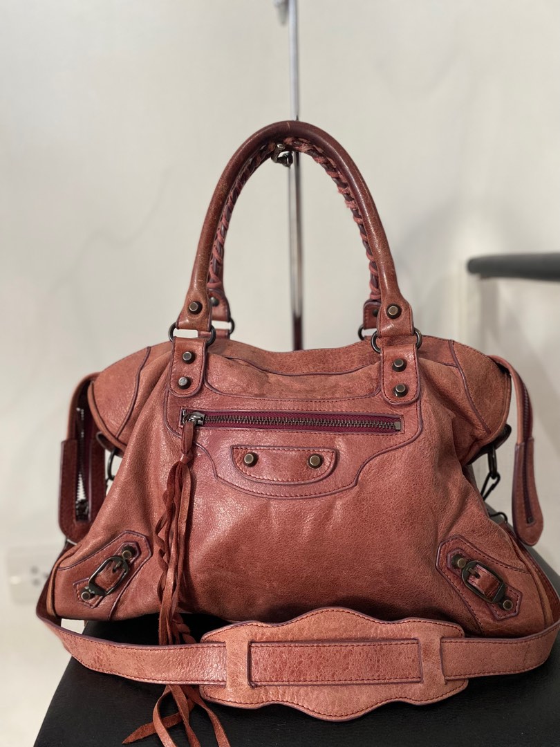 balenciaga bag maroon