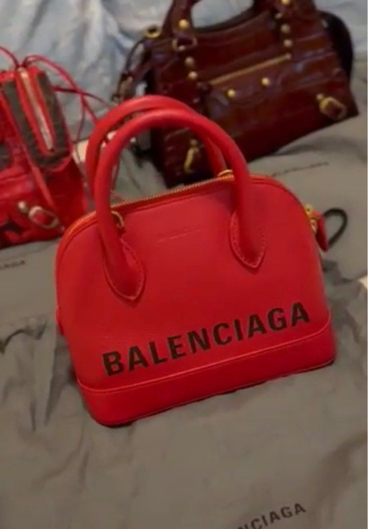 Balenciaga Xxs Mini Ville in Red