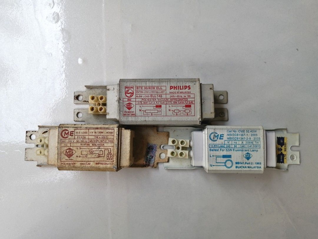 Ballast choke for fluorescent lamp, Furniture & Home Living, Lighting & Fans, Lighting on Carousell