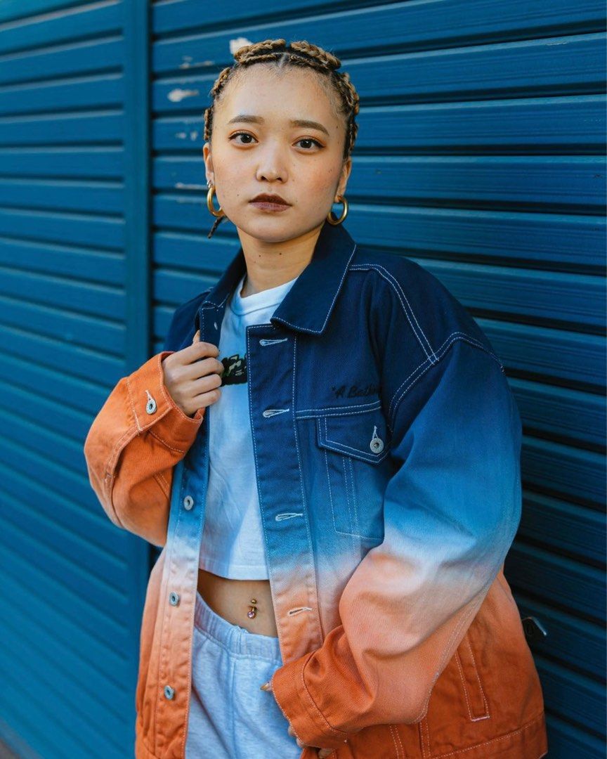 BAPE GRADATION CHAMPION LOOSE FIT DENIM JACKET