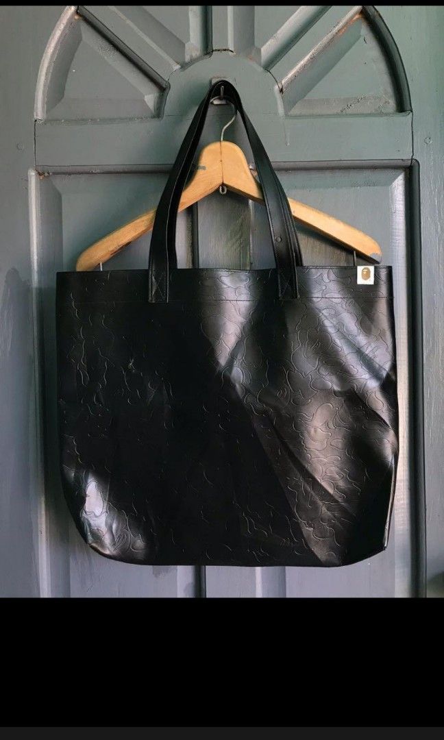 Bape leather new arrivals tote bag