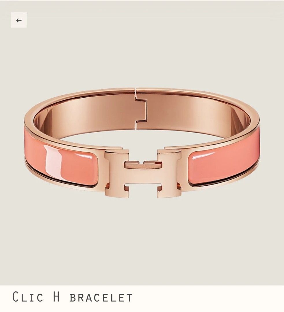 BNIB Hermes clic h bracelet pm size, Luxury, Accessories on Carousell