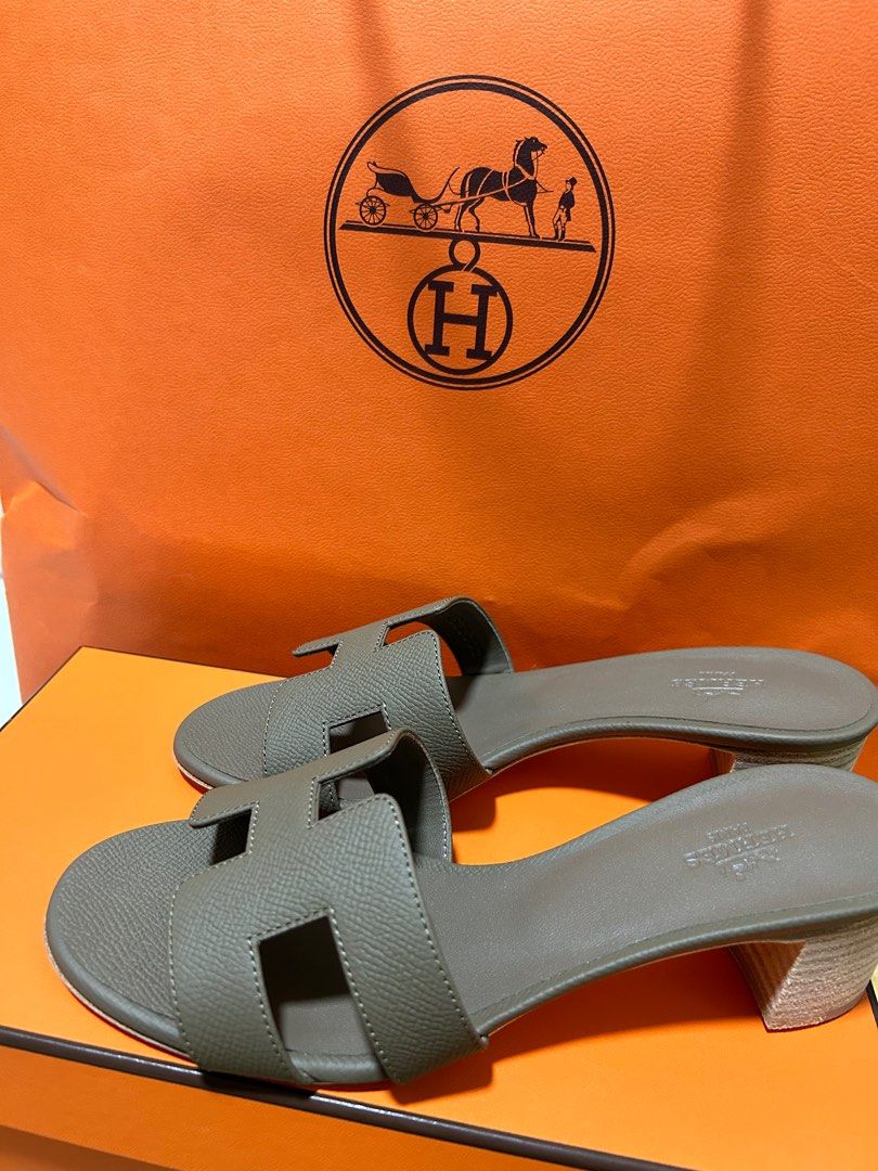 Hermes Etoupe Oasis Sandals #Size36#SGD800#Wornonce