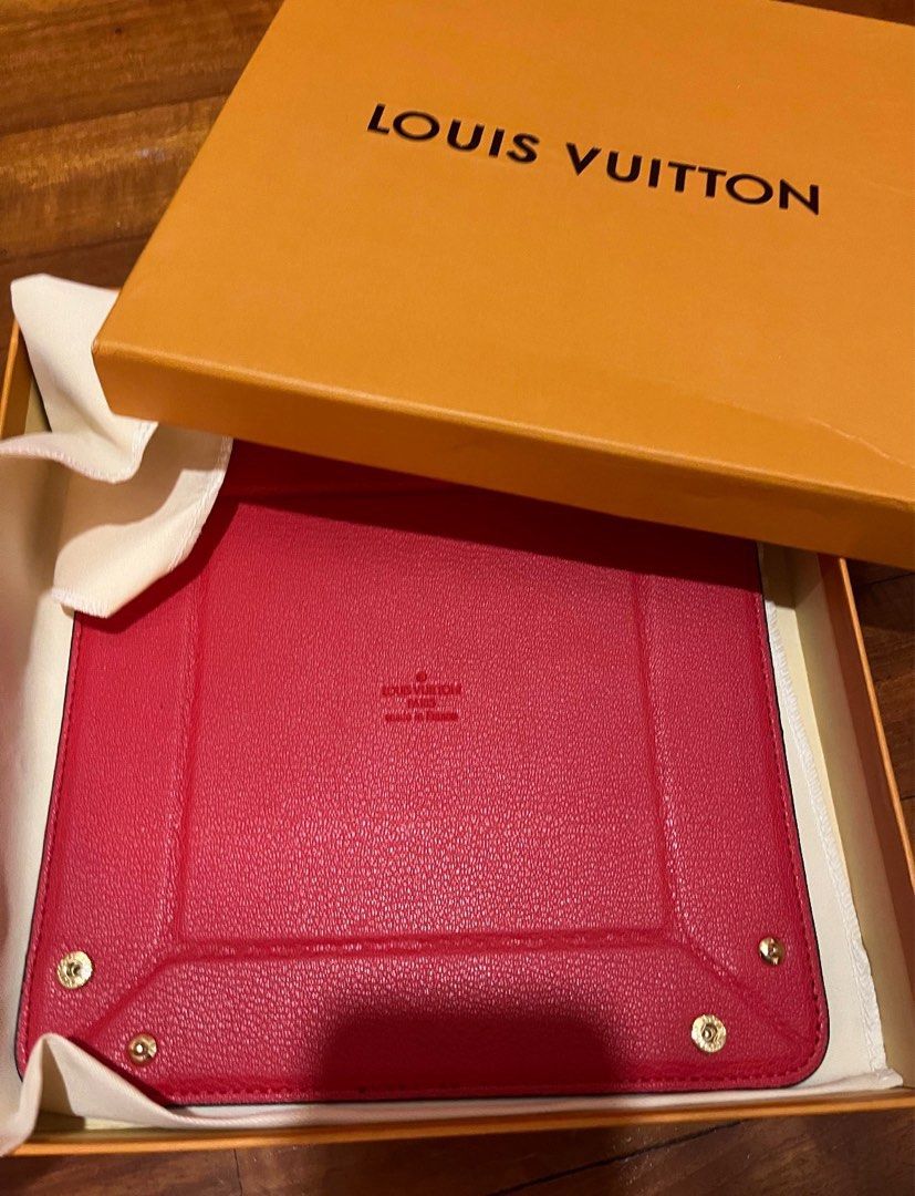 Louis Vuitton Set of Two: Monogram Valet Tray & Silver Card Holder., Lot  #16208