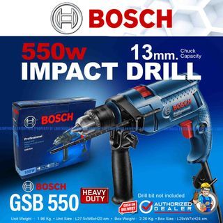 BOSCH 550W 13mm Impact Drill / Hammer Drill (GSB550) *LIGHTHOUSE ENTERPRISE*