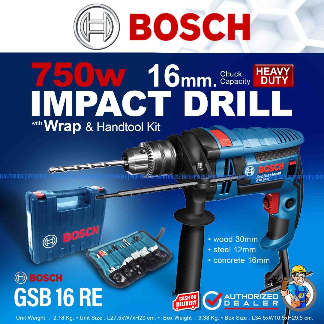 Bosch 750w hotsell impact drill