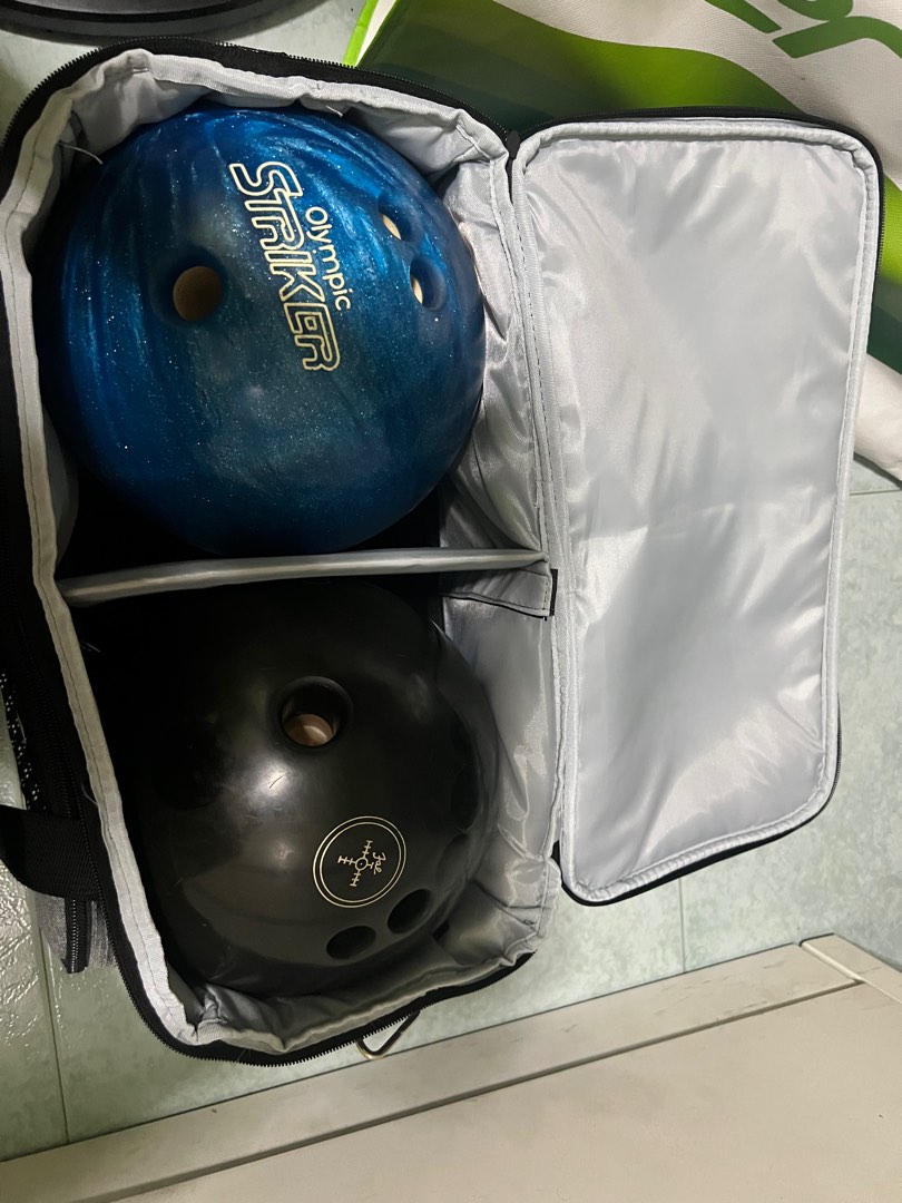 Bowling balls and bag combo, Sports Equipment, Sports & Games