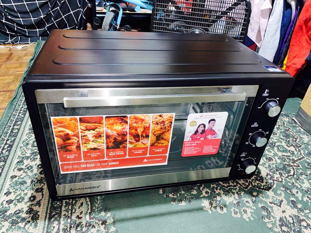 BRANDNEW HANABISHI ELECTRIC OVEN HEO68R 68L, Furniture & Home Living