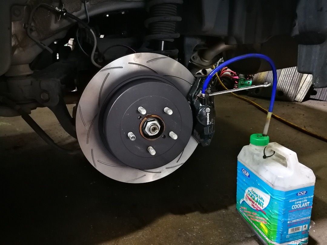 Brembo big brake kit front 4 pots, rear 2 pots for subaru forester, impreza, wrx, sti