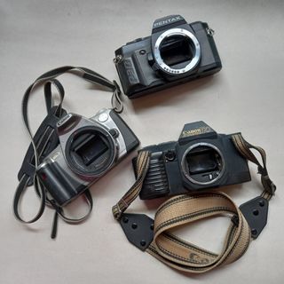 BUNDLE: 35mm Film Cameras (Canon T70, Pentax P30n, Canon EOS Kiss III L