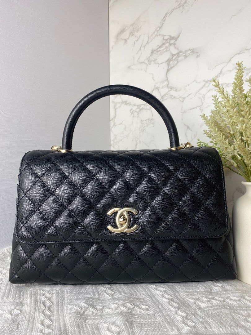 Chanel Coco Handle Medium, Luxury, Bags & Wallets on Carousell