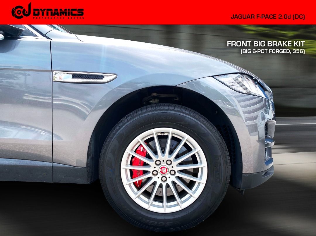 CJ DYNAMICS FRONT BIG BRAKE KIT (BIG 6POT 356) ON JAGUAR F