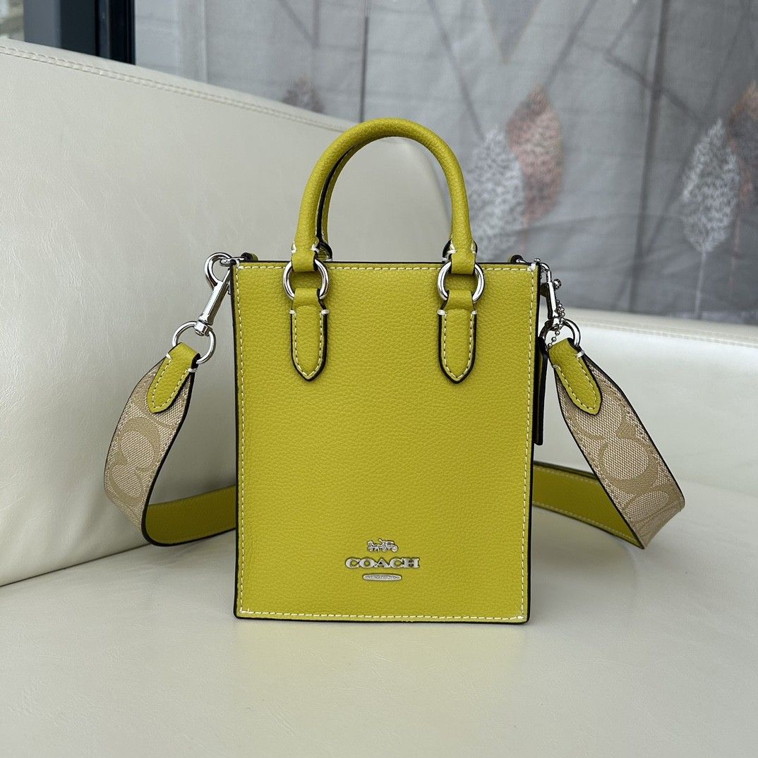 Coach tote yellow shop