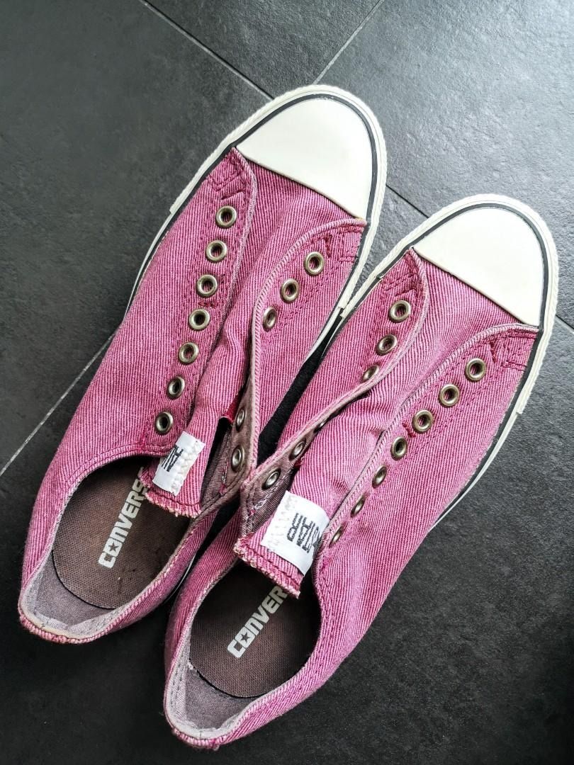 Converse All Star Laceless Sneakers Pink Magneta