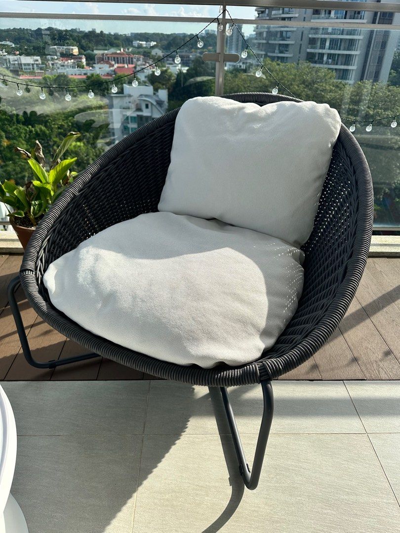 Crate and Barrel Outdoor Furniture one seater sold