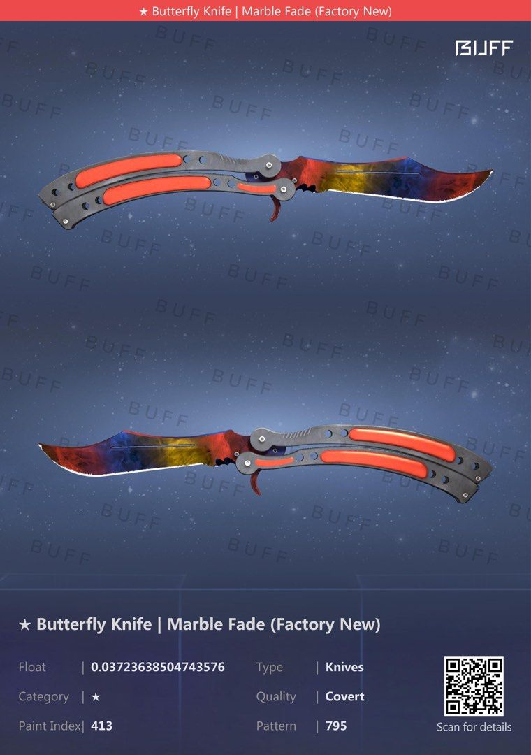 CS2 butterfly knife FN, Video Gaming, Gaming Accessories, In-Game 
