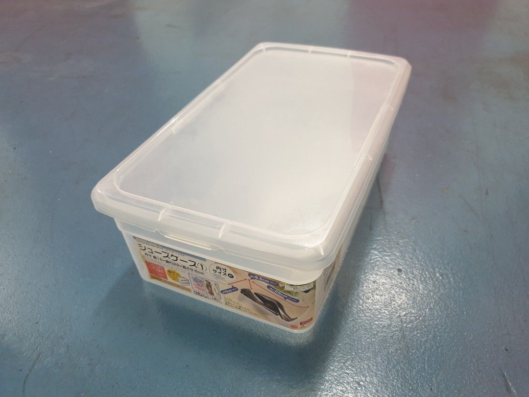 Daiso Shoe Box Case / Stackable Container, Furniture & Home Living