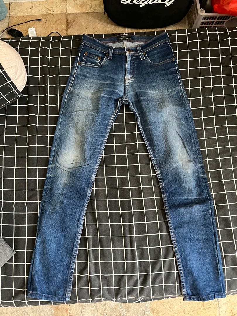 dark denim jeans merk “used” on Carousell