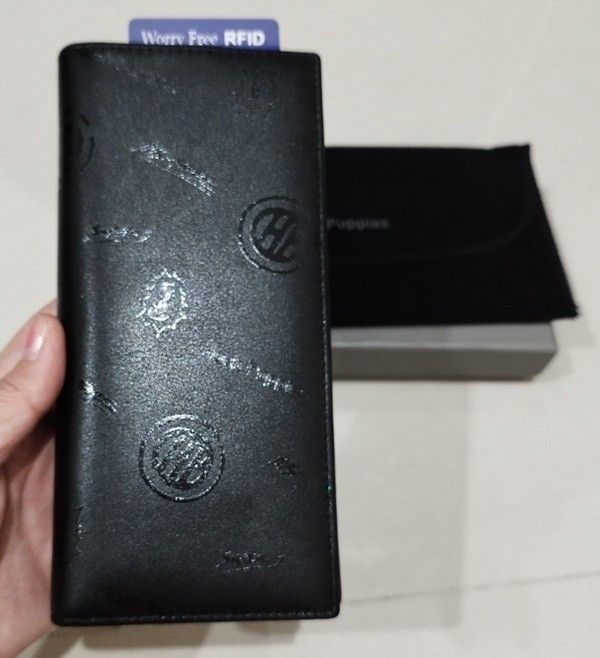 Dompet Panjang Pria Hush Puppies Original Super J-H Long Wallet Black Worry  Free RFID