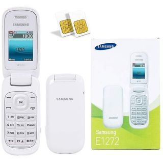 E1272 Samsung Flip Mobile Phone Keypad Cell Phone Dual SIM Card Basic Phone