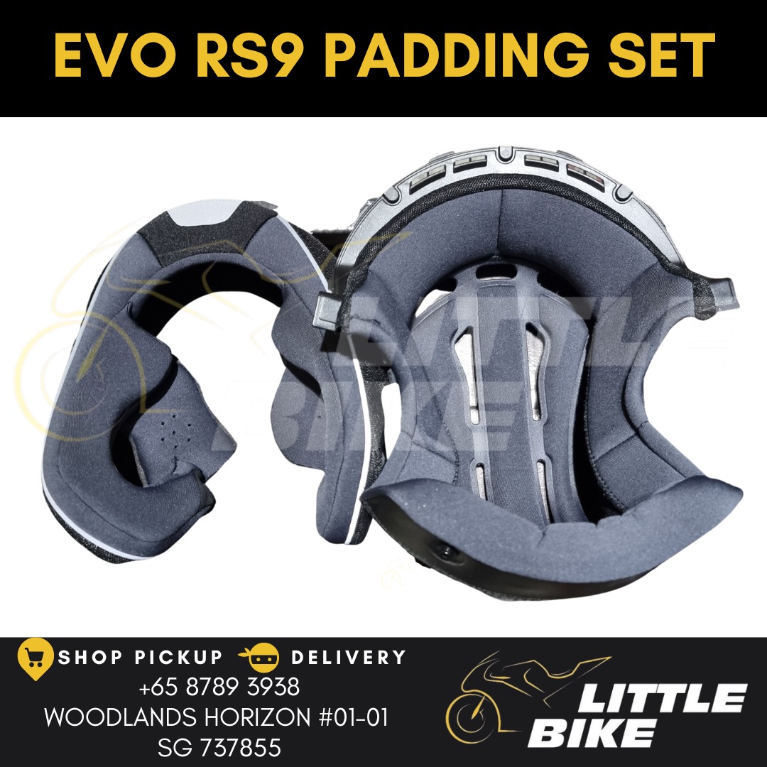EVO RS9 Helmet Padding cushion replacement set crown and cheek