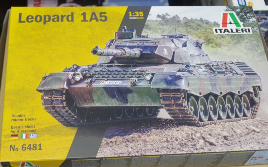 全新-factory seal-Italeri-6481-1/35-Leopard 1A5-w/KFOR marking-M-300, 興趣及遊戲,  玩具& 遊戲類- Carousell