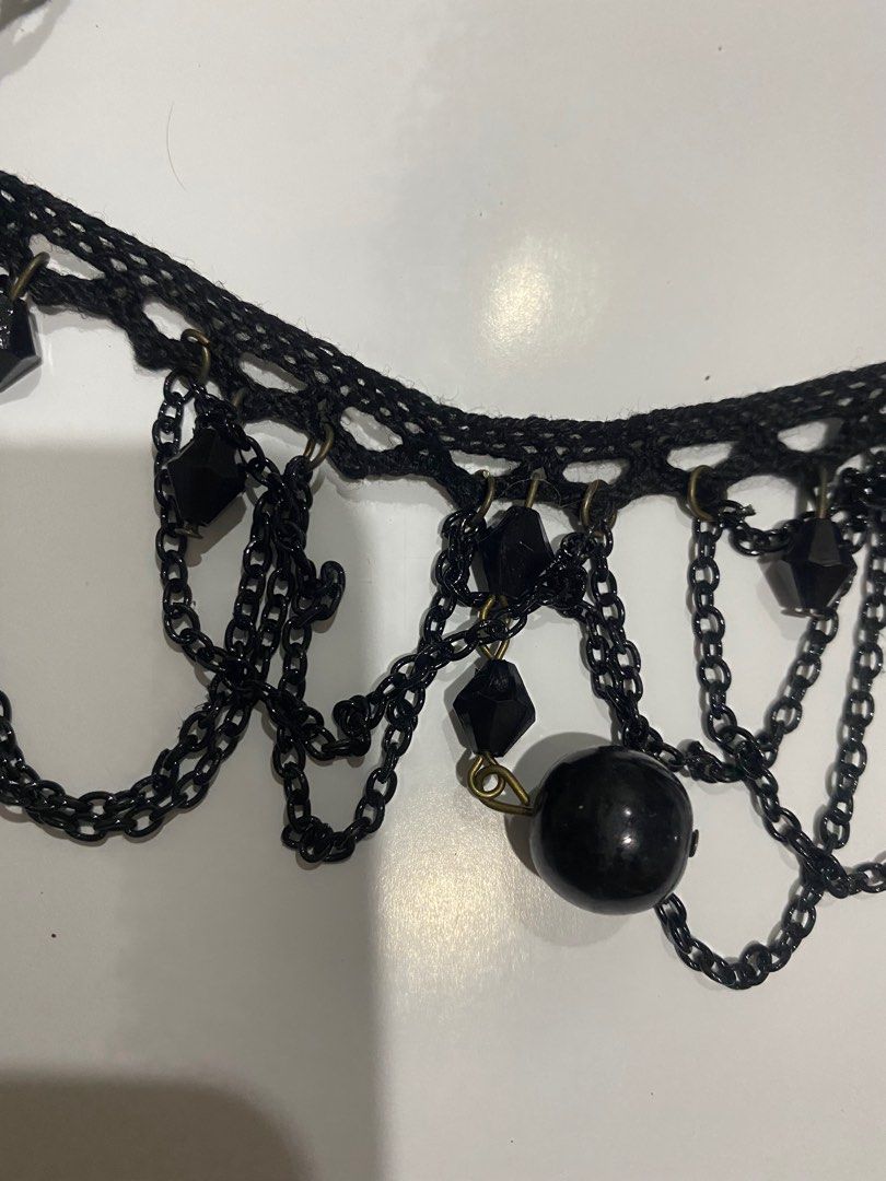 Fancy sales black choker