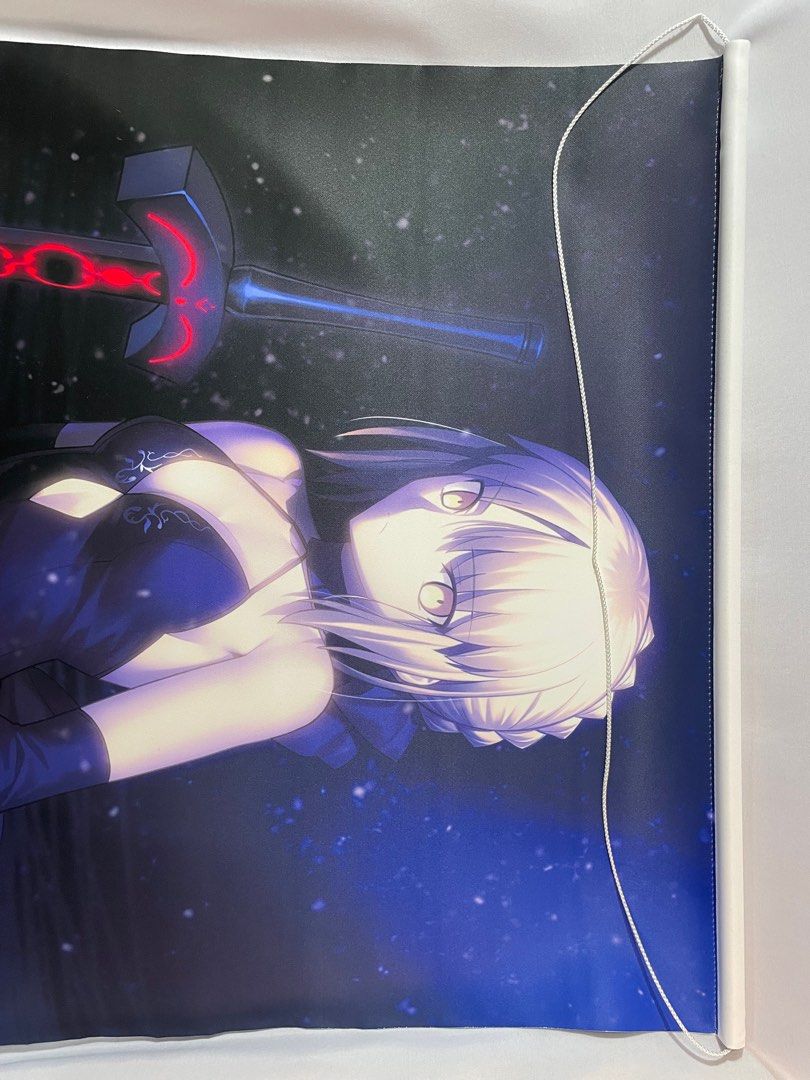 Fate Grand Order Wall Scroll Saber Alter (Category: J-Wave Merchandise) located in Manila. Submitted by watchgoodhobbies (Listing ID 1233810993, Image 3). Description: Fate Grand Order Wall Scroll Saber Alter 4th Ascension ver. Type-moon Official Merchandise .