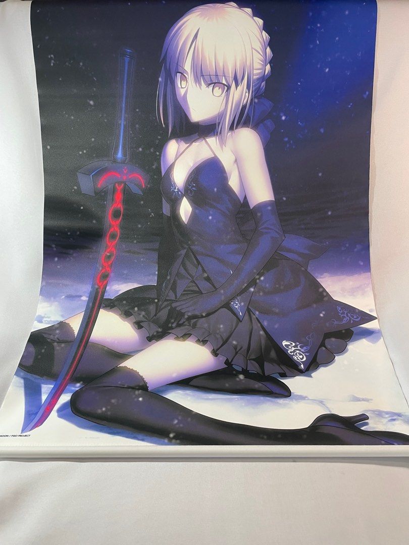 Fate Grand Order Wall Scroll Saber Alter (Category: J-Wave Merchandise) located in Manila. Submitted by watchgoodhobbies (Listing ID 1233810993, Image 1). Description: Fate Grand Order Wall Scroll Saber Alter 4th Ascension ver. Type-moon Official Merchandise .