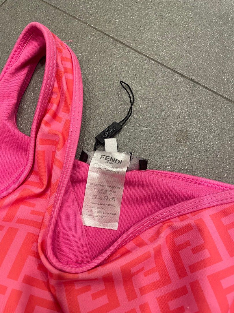Fendi Pink One piece Swimsuit (Category: Bikinis & Swimsuits) located in Manila. Submitted by feibeann (Listing ID 1233850923, Image 2). Description: Fendi Pink Swimsuit Rfs: Decluttering .