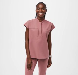 FIGS Women s MAUVE Scrub Suit Set Top and Pants Women s Fashion