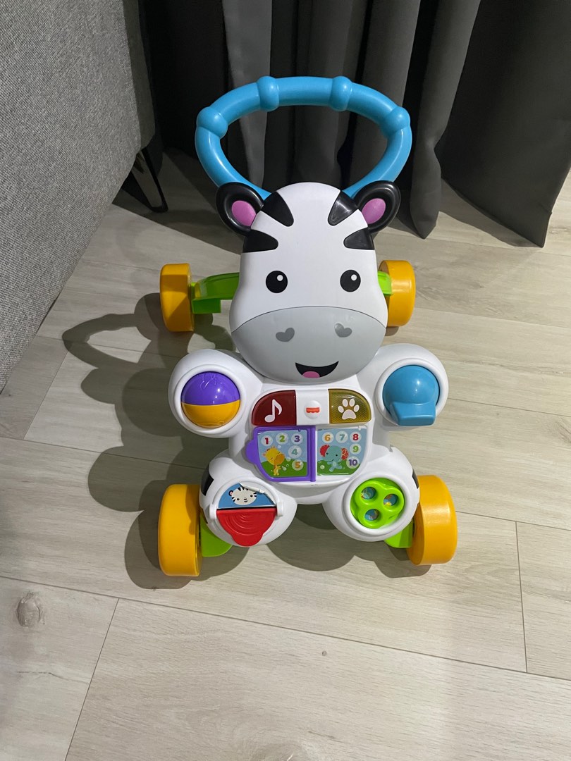 Fisher price zebra baby walker, Babies & Kids, Infant Playtime on Carousell