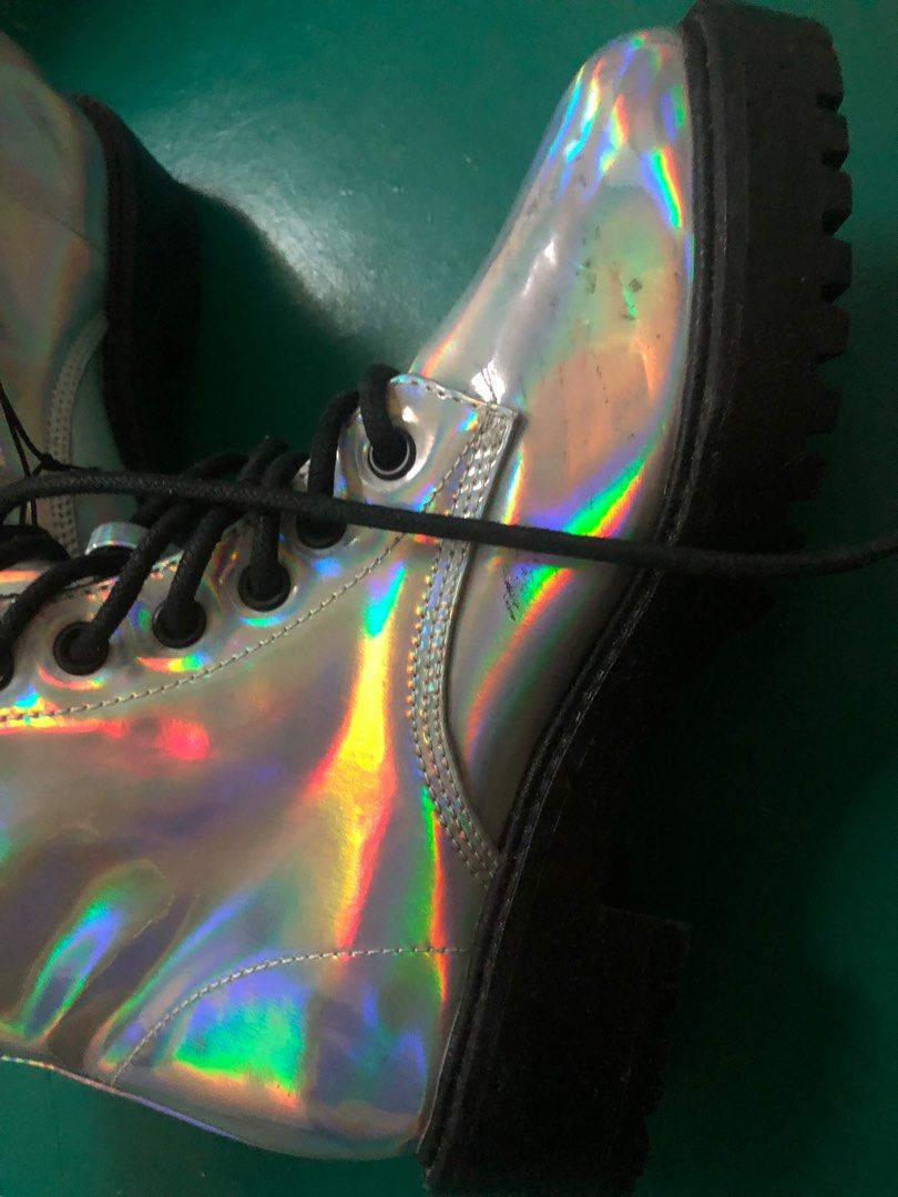 Holographic boots deals forever 21