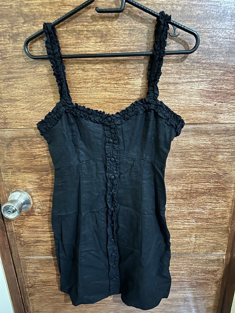 FOREVER 21 Ruffle Trim Woven Mini Dress, Women's Fashion, Dresses & Sets,  Dresses on Carousell