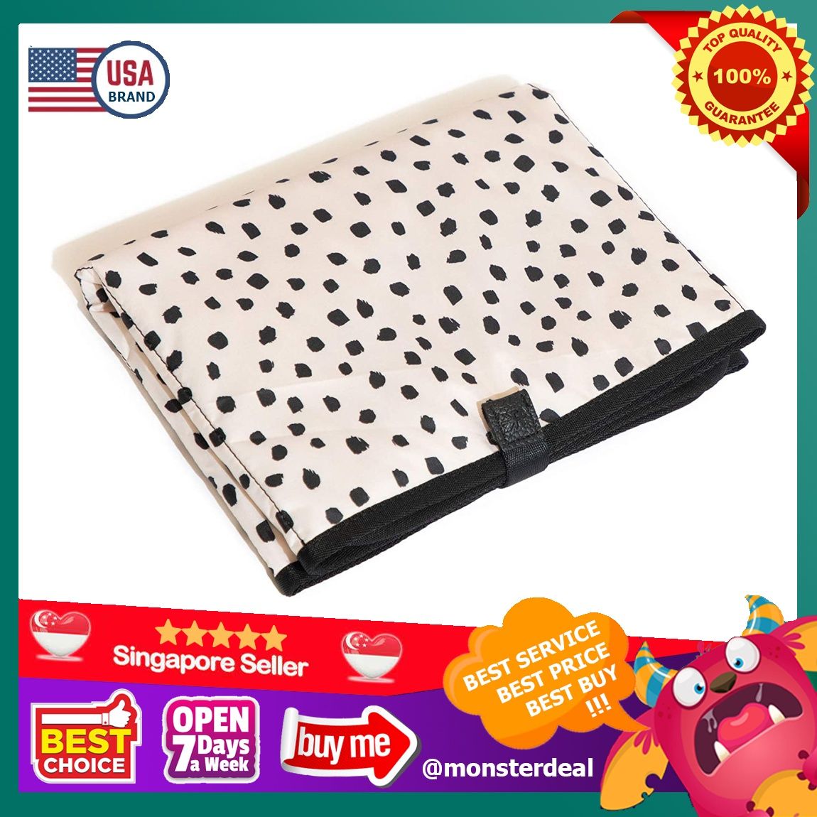 Freshly Picked Bag Accessories Changing Mat Cream Babies
