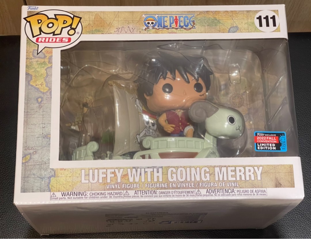 Funko Pop! Rides One Piece Luffy with Going Merry 2022 Fall Convention  Exclusive Figure #111