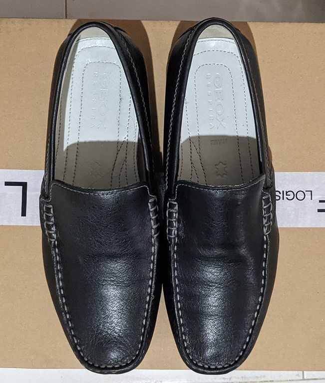 Geox Respira Black Loafers Casual Shoes US size 8
