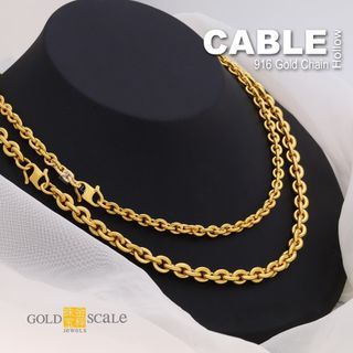 *Gold Scale Jewels 916 Gold Chain(3)*