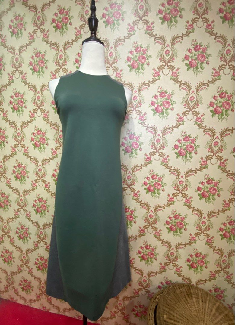 Green Office Dress, Women's Fashion, Dresses & Sets, Dresses on Carousell