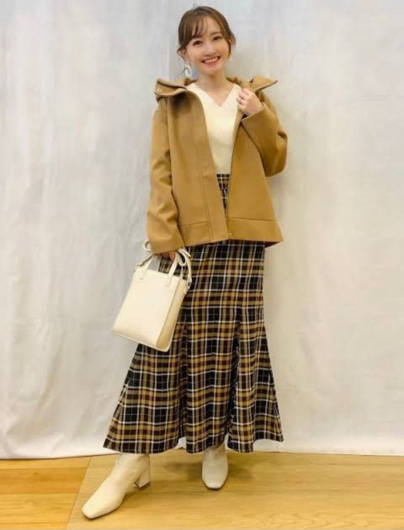 Plaid skirt outfit on sale xl